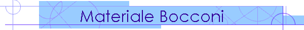 Materiale Bocconi