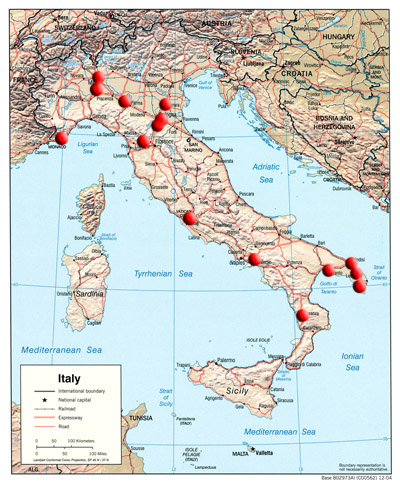 Cartina Scuole 2006 2007